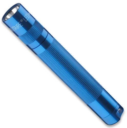 MagLite Mag-Lite Solitaire SJ3A116 minilatarka LED, do 37 lm, 8 cm, w zestawie z 1 baterią AAA i zawieszką do breloka na klucze, kolor niebieski SJ3A116