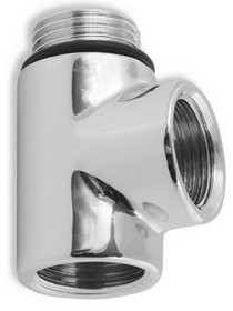 Ferro trójnik 1/2 do grzałki, chrom T-KUS.0