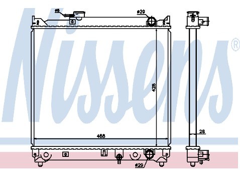 NISSENS Chłodnica 64155