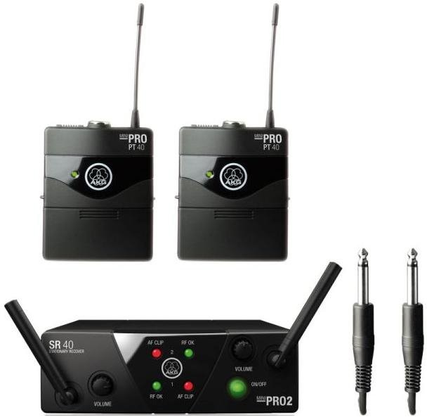 AKG WMS 40 MINI 2 DUAL Instrument Set US45A/C (660.700-662.300) - system bezprzewodowy