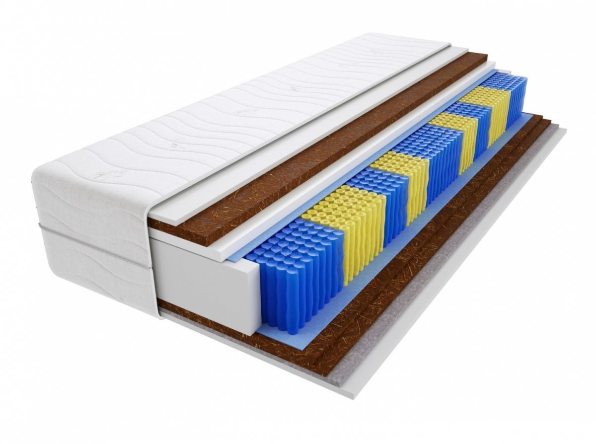 Godre.pl Materac kieszeniowy Bristol Multipocket 180x200 cm Twardy / Bardzo twardy 3x Kokos Końskie Włosie