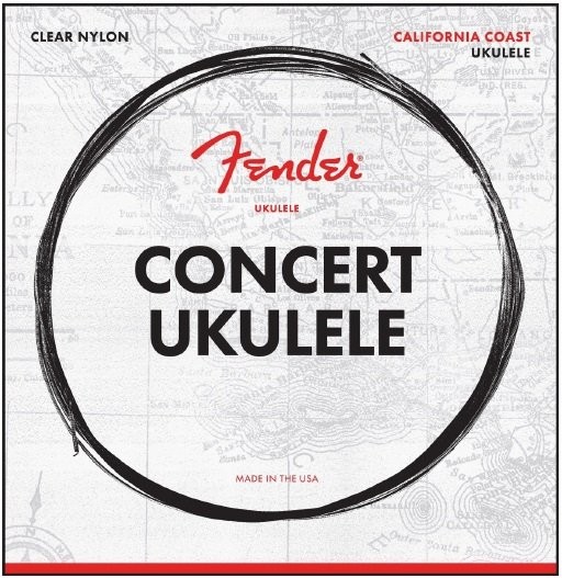Fender California Coast Concert Ukulele Strings 0730090403