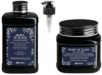 Davines zestaw Heart Of Glass - szampon 250 ml + odżywka 250 ml