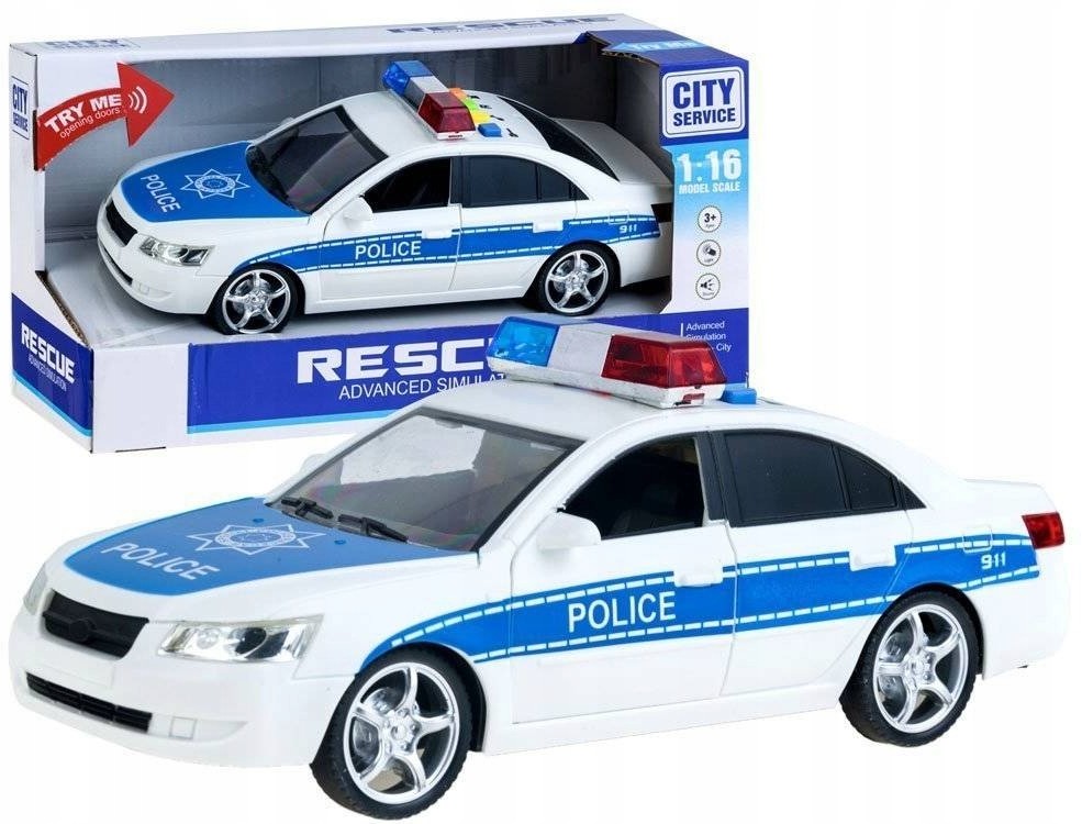 Auto Karetka Policja dźwięk światło syrena ZA2118