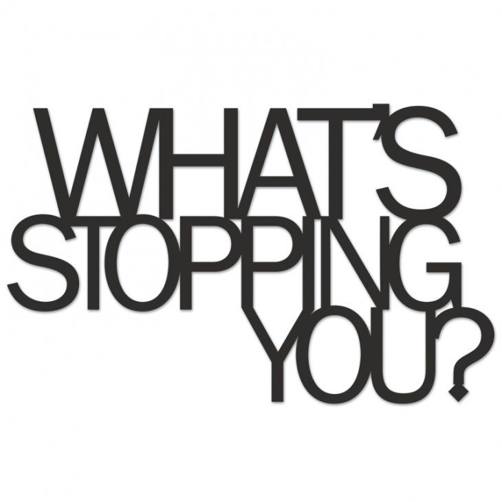 DekoSign Napis na ścianę WHATS STOPPING YOU$75 by Decosign WSY1-1