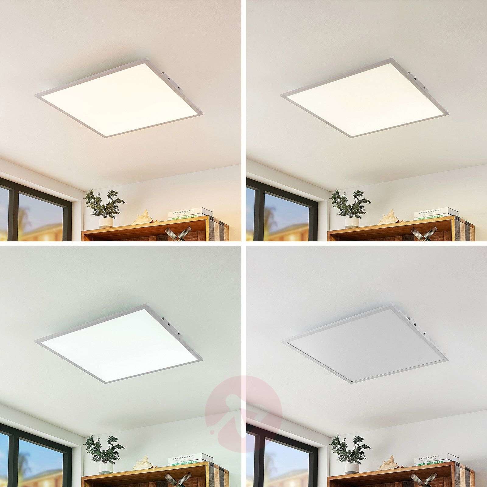 Lindby Luay panel LED, 3 000-6 000 K, 60 x 60 cm