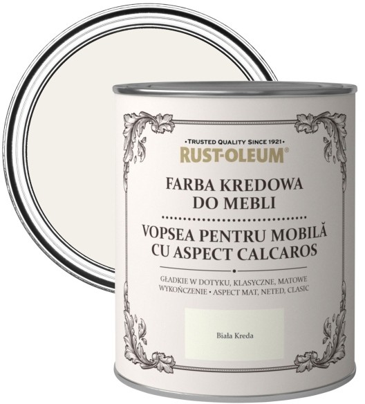 Rust-Oleum Farba kredowa do mebli Rust-Oleum biała kreda 0 75 l R0070001G5
