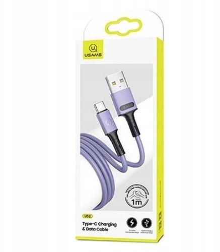 USAMS Kabel Usb-c Fast Charge 1M Fioletowy