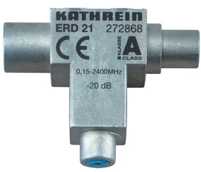 Kathrein ERD 21 tłumienie próbnik po podłączeniu do gniazda (IEC) 0,15  2400 MHz 20 DB 4021121134500
