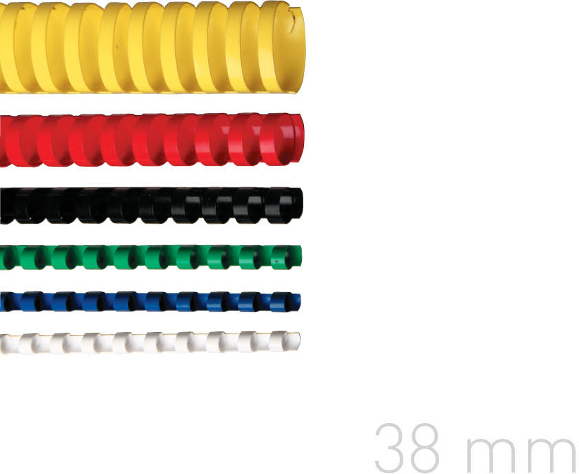 Opus Grzbiety do bindowania 38mm zielone plastikowe 50szt. GRP.143