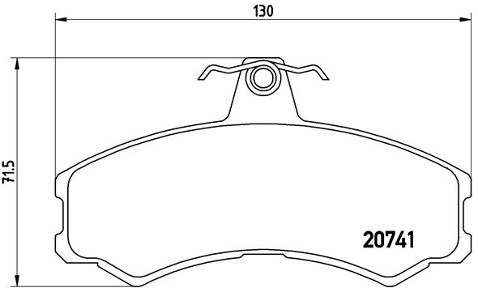 BREMBO Zestaw klocków hamulcowych, hamulce tarczowe P A6 024