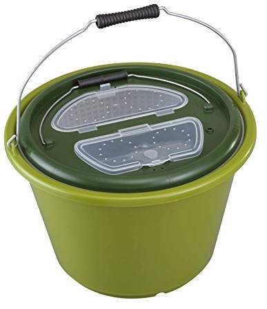 Angelspezi Wiadro na przynętę do ryb  Kocioł na przynętę do ryb  ok. 17 litrów z wyjmowanym zastosowania  otwór przeznaczony na przynętę do ryb  przyłącze do pompy tlenu 11618N.335