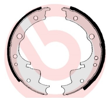 BREMBO Zestaw szczęk hamulcowych S A6 501