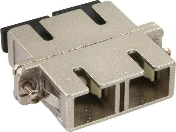 InLine wiatłowodowy Metal Adapter Duplex SC/SC MM Ceramic Sleeve z kołnierzem 89992M