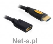 Delock Przedłużacz HDMI V1.4 A-A M/F 2M 83080