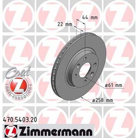 Zimmermann Tarcza hamulcowa 470.5403.20