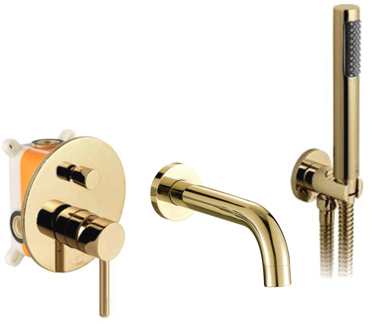 Rea Bateria wannowa Lungo L. Gold Podtynkowa + BOX