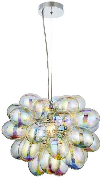 Endon Dekoracyjna LAMPA wisząca INFINITY 80123 Endon szklana OPRAWA molekuły ZWIS bańki bubbles multikolor 80123