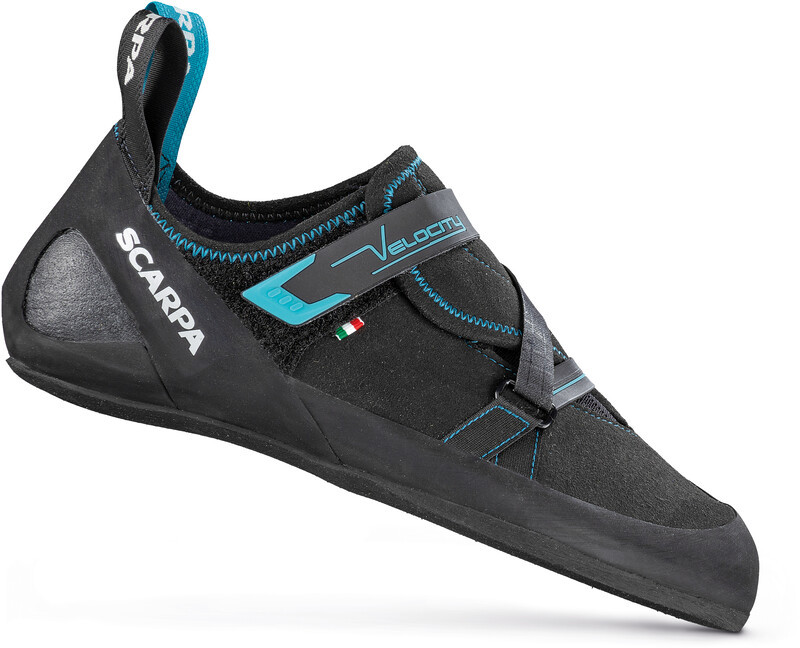 Scarpa Velocity Buty wspinaczkowe Mężczyźni, black/ottanio EU 42,5 2021 Buty wspinaczkowe na rzepy 70041-M-416-42,5