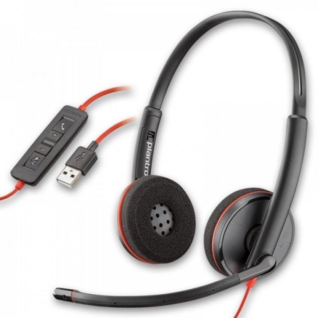 Plantronics Blackwire C3220 | Słuchawki przewodowe USB - BLACK