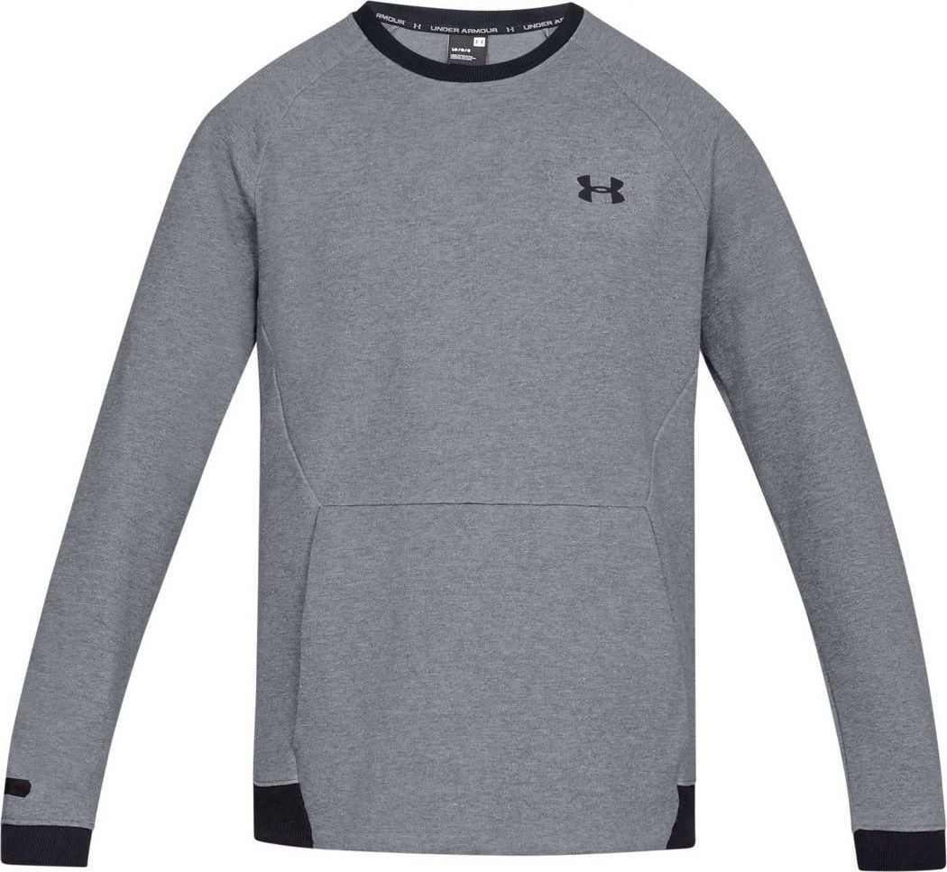 Under Armour Bluza męska UNSTOPPABLE 2X KNIT CREW szaro-czarna r XL 1329712-035 1329712-035