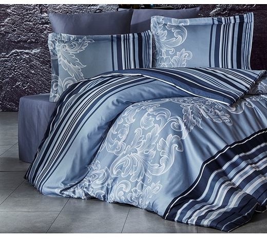Brotex Luksusowa pościel satynowa Sonet szara 140x200