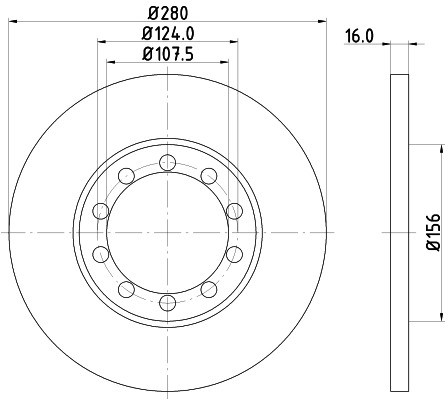 HELLA PAGID Tarcza hamulcowa PAGID 8DD355113-291