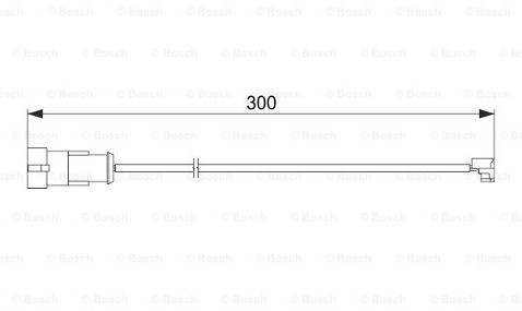 Bosch Styk ostrzegwaczy, zużycie okładzin hamulcowych 1 987 474 573