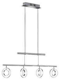 Trio RL Prater R32604106 lampa wisząca zwis 4x4,5W LED 3000K chrom