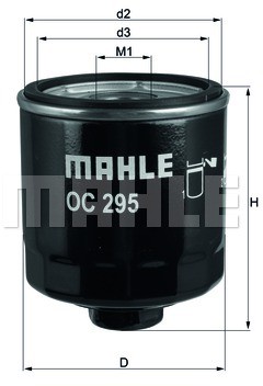 Mahle FILTR OLEJU KNECHT OC 295 ZE ŚRUBĄ DO ODKR.FILTR OLEJU OC 295