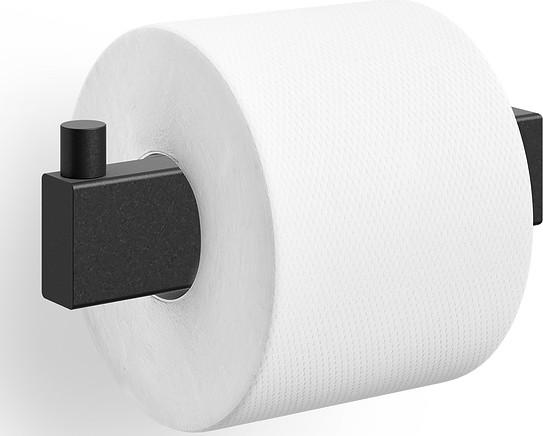 Zack Uchwyt na papier toaletowy Linea 14,5 cm czarny 40590