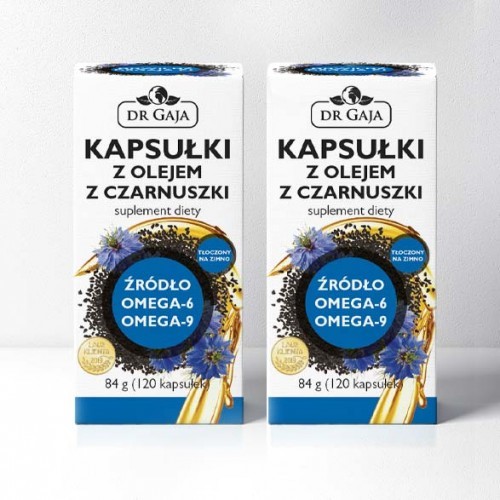 Propharma 2x Kapsułki z Olejem z Czarnuszki, Dr Gaja, suplement diety, 2x120 kapsułek z rabatem 20% KAPSCZARNUSZKANX2