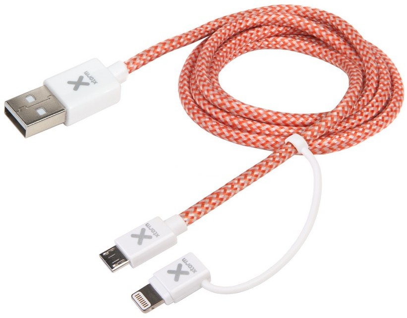 XTORM XTORM Kabel dual USB i lightning