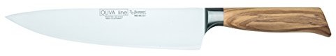 Burgvogel Solingen Nóż szefa kuchni 23 cm kuta drewno oliwkowe, oliwa linia, nierdzewny, niemiecki nóż kuchenny, jasny, ostry
