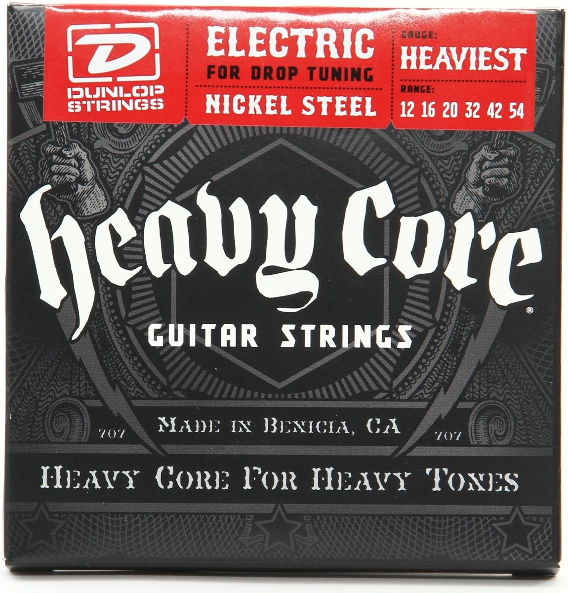 Dunlop DHCN1254 Heavy Core 12-54 struny do gitary elektrycznej