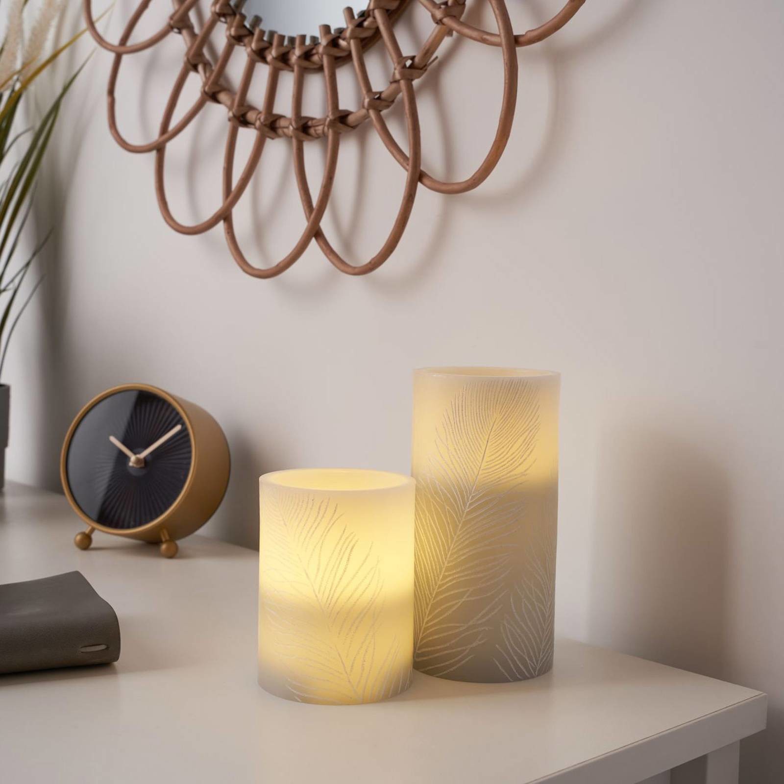 PAULEEN Pauleen Cosy Feather Candle świeca LED 2 szt.