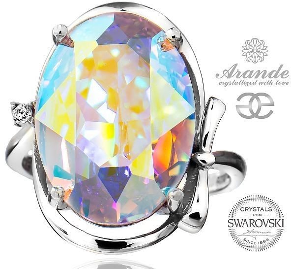 Swarovski Arande SPECIAL pierścionek AURORA SREBRO 700669