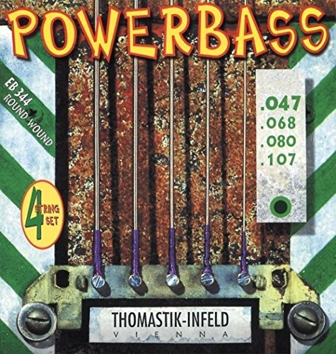 Thomastik pojedynczy sznurek B/H .119 rdzeń stalowy, owijanie magnecore-wrapping okrągła waga 34 cali EB34119 do elektrycznego basu Power Bass zestaw EB345, EB346 EB34119