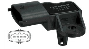 DELPHI Czujnik, ciśnienie doładowania PS10124