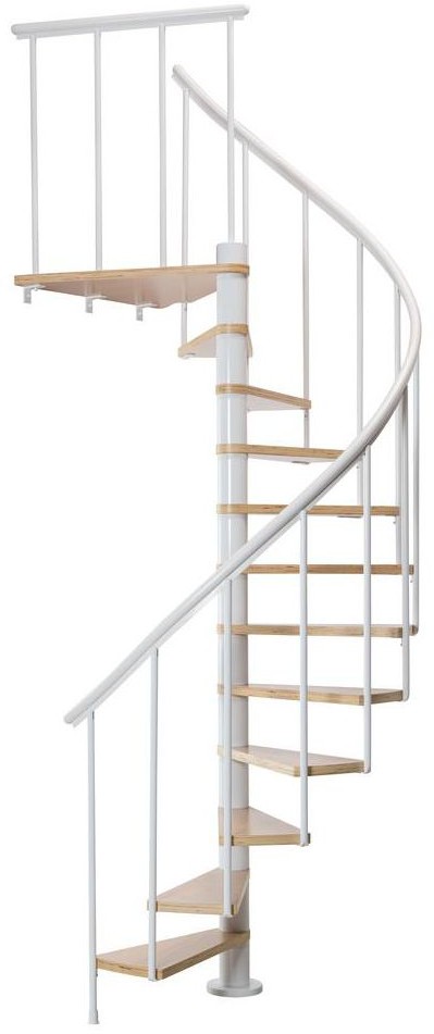 Schody spiralne CALGARY 140 cm Białe DOLLE