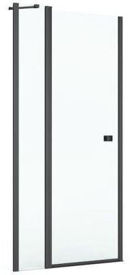 Roca Capital drzwi prysznicowe 80 cm czarny mat/szkło przezroczyste AM4608016M AM4608016M