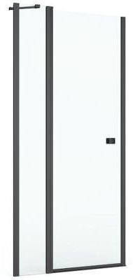 Roca Capital drzwi prysznicowe 90 cm czarny mat/szkło przezroczyste AM4609016M AM4609016M