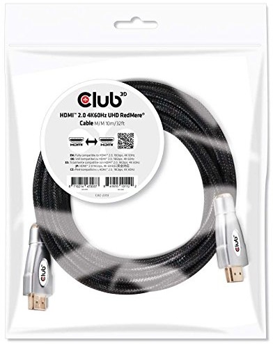 Club 3D Club 3d CAC-2313 HDMI 2.0 4 K60Hz redmere wire, 10 m Czarny CAC-2313