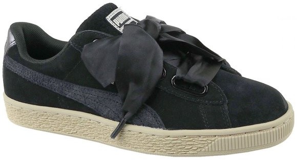 Puma Basket Heart Metallic Safari