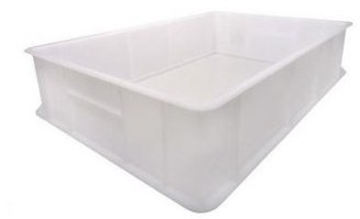 Giganplast Pizza bele pudełko 30 x 40 x 10 cm pojemnik z tworzywa sztucznego na Pizza ciasto pojemnik do sztaplowania 82414