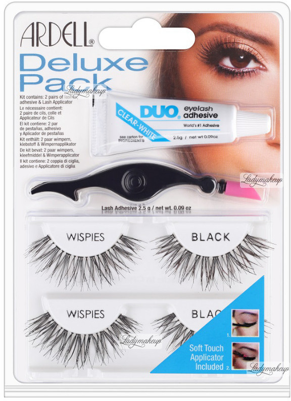 Ardell Deluxe Pack - Zestaw do przyklejania sztucznych rzęs - WISPIES