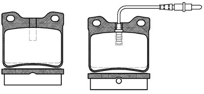 RoadHouse Zestaw klocków hamulcowych, hamulce tarczowe 2321.02
