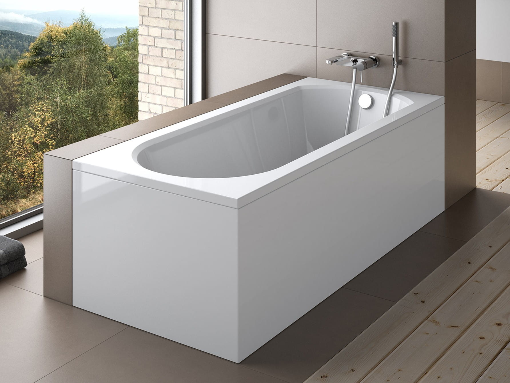 Besco wanna prostokątna Intrica 160 x 75 cm WAIN-160-PK