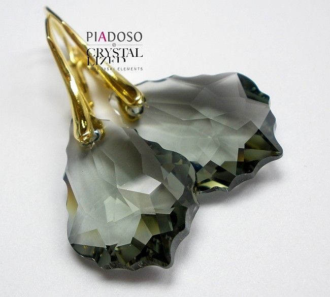 Swarovski kolczyki ZŁOTE SREBRO Certyfikat BD22