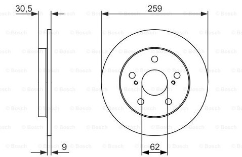 BOSCH Tarcza hamulcowa 0 986 479 765